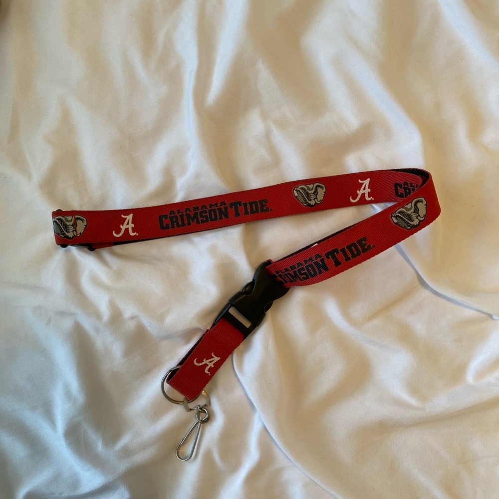 University of Alabama crimson tide lanyard keychain